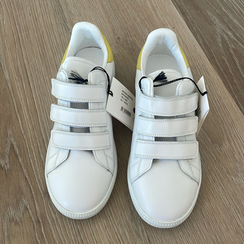 [Isabel Marant] Velcro sneakers with yellow accent